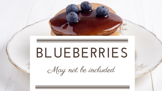 Avoid Blueberry Flavoured Foods