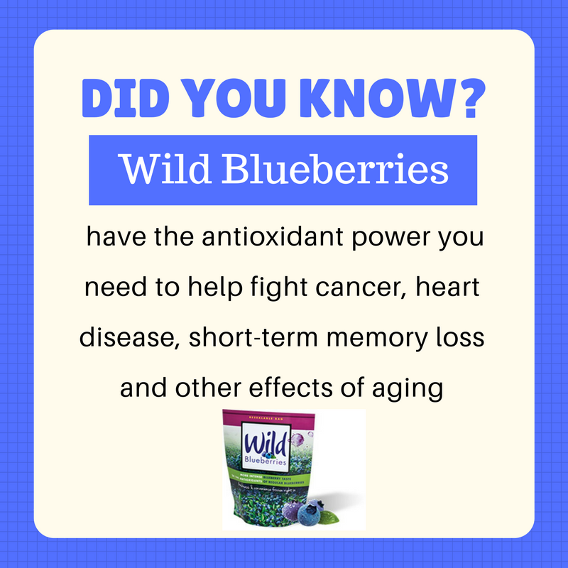 Wild blueberries fight for you.