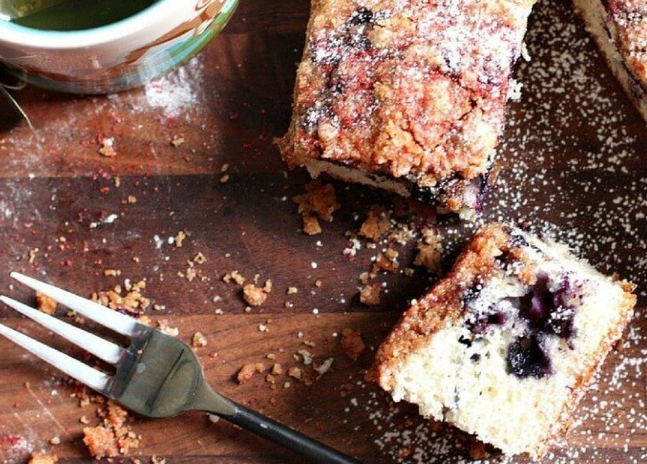 Early Morning Wild Blueberry Breakfast Cake