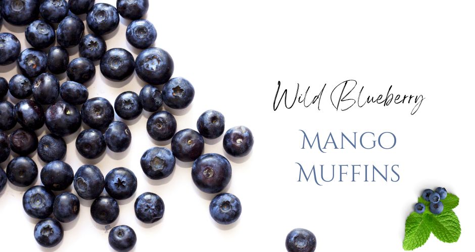 Wild Blueberry Mango Muffins